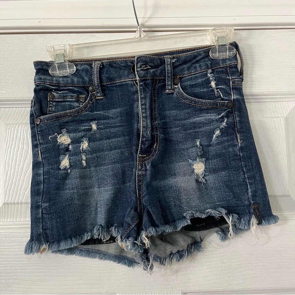 High Rise Jeans Shorts